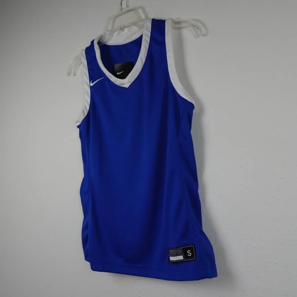 Nike Dri-Fit Basketball Jersey Shirt Women's Size S Blue Activewear Tank Top